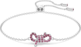Swarovski Lifelong Bow Bracelet - Dames - Armbanden - Roze - ONE Size - Accessoires