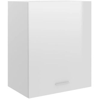 vidaXL Hanging Cabinet Lyon High Gloss White 50x31x60 cm Engineered Wood Vidaxl