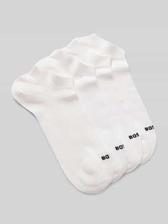 HUGO BOSS Sneaker-Socken aus Baumwoll-Mix im 4er-Pack in Weiss, Gr&ouml;&szlig;e 39-42
