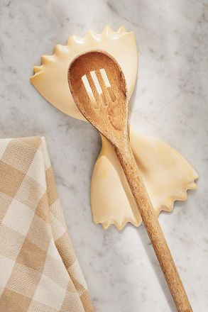 Anthropologie Handpainted Pasta Spoon Rest