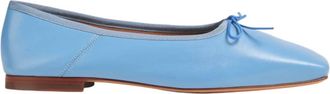Mansur Gavriel Womens Dream Ballerina Leather Ballet Flats In Cornflower