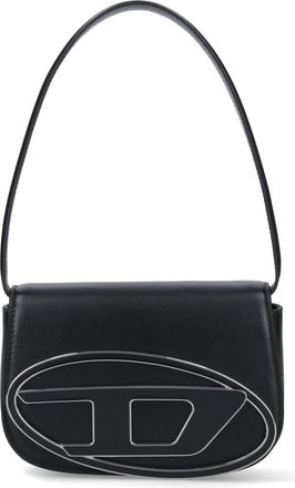 Diesel Structured Rectangular Shoulder Bag with Flap Closure