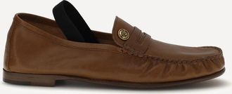 Versace Leather Loafers Female 37.5