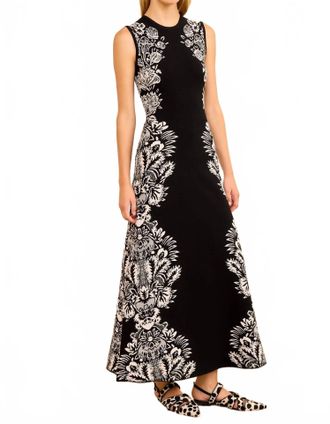 Ulla Johnson Liana Jacquard Dress In Noir