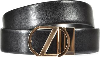 Ermenegildo Zegna Riem - Heren - Riemen - Zwart - 110 CM - Leer - Accessoires