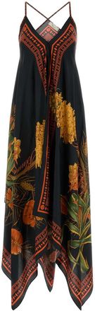 Blumarine Printed Twill Dress