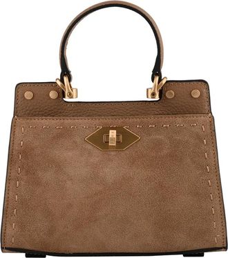 Pourchet Trianon Daim - Dames - Handtassen - Bruin - ONE Size - Leer - Tassen