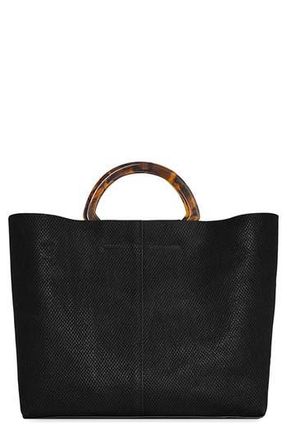 Rebecca Minkoff Resin Top Handle Tote Bag in Black at Nordstrom Rack