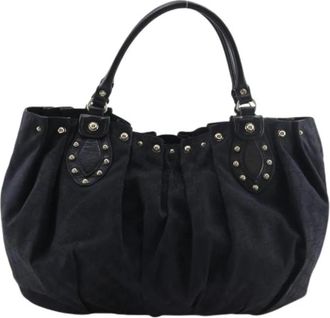Gucci Pre-owned GG Canvas Tote Bag - Dames - Vintage Handtas - Zwart - ONE Size - Vintage