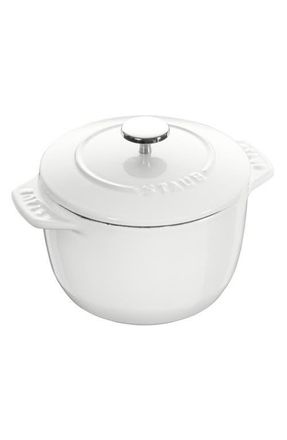 Staub 1.5-Quart Enameled Cast Iron Petite French/Dutch Oven in White at Nordstrom