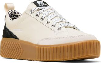 Sorel Ona Ave Waterproof Low Top Sneaker in Chalk/Black at Nordstrom, Size 10.5