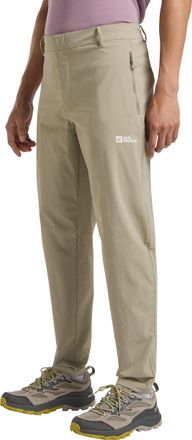 Jack Wolfskin Funktionshose JACK WOLFSKIN HIKEOUT PANTS M, Herren, Gr. 46, Normalgr&ouml;ssen, grau (stone), Obermaterial: 86% Polyamid, 14% sonstige Fasern; Futter: 100