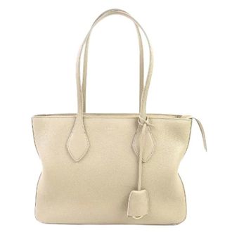 Ferragamo Pre-owned Tote Bags, female, Beige, Size: ONE SIZE Pre-owned Leather Shoulder Bag