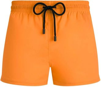 Vilebrequin Korte en aansluitende Effen Stretch Zwemkleding voor Heren - Heren - Strandmode - Oranje - 2XL - Badmode