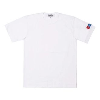 Comme Des Gar&ccedil;ons (WMNS) COMME des GARCONS PLAY FW25 Double Heart T-Shirt White AZ-T327-051-3