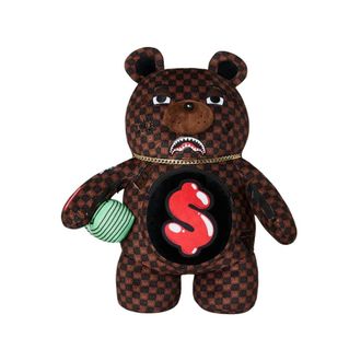 Sprayground Sharks In Paris WTF Bubble Moneybear Backpack - Bags - unisex - Marr&oacute;n - ONE SIZE