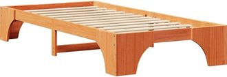 vidaXL Estructura de cama Marrón cera 197 x 82 x 30 cm Vidaxl