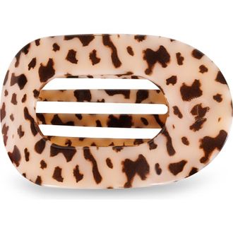 Teleties Large Flat Round Hair Clip in Blonde Tortoise at Nordstrom