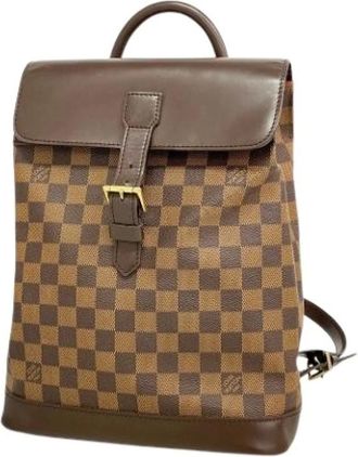 Louis Vuitton Pre-owned Backpacks, female, Brown, Size: ONE SIZE Pre-owned Soho Backpack