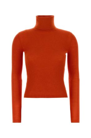 Saint Laurent Orange Cashmere Blend Sweater