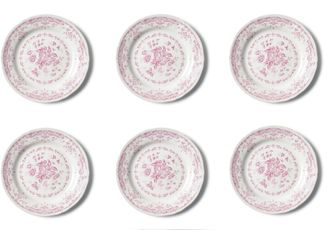 BITOSSI HOME Set of 6 Pcs. - Dinner Plate Cm.26 Rose Pink