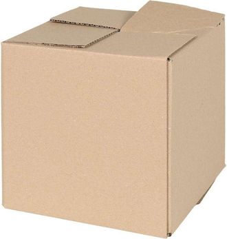 vidaXL Caja Plegable 50 Pcs Marr&oacute;n 20 X 20 X 20 Cm Cart&oacute;n Vidaxl