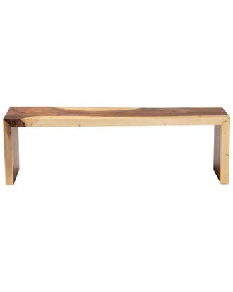Baxton Studio Bai Solid Suar Wood Accent Bench