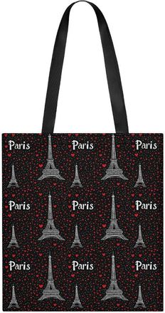 Generic Paris Eiffel Tower Tote Bag for Women Men Shoulder Bags Purses Pouch Handbags