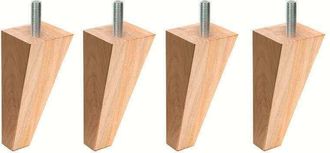 Colchones Aznar Patas Tapi Y Canap&eacute; C&oacute;nicas Inclinadas 15 Cm M&eacute;trica De Rosca 10 4 Patas Madera Haya