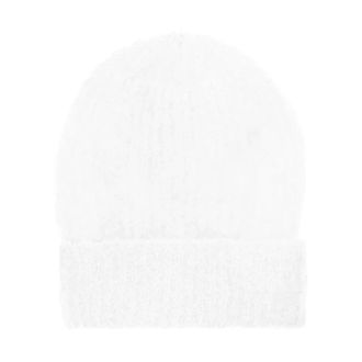 Americandreams Mila Mohair Beanie - Dames - Hoeden - Wit - ONE Size - Wol - Accessoires