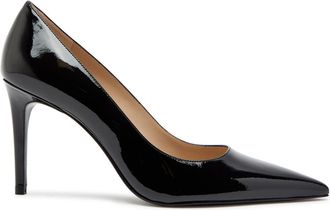 Stuart Weitzman Stuart Weitzman Stuart Power 85 Patent Leather Pumps - Black