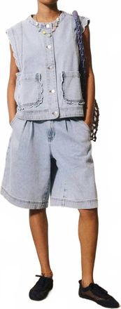 FRNCH Womens Lillo Vest In Blue