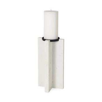 Mercana Sophia Marble Candle Holder in White at Nordstrom, Size Small