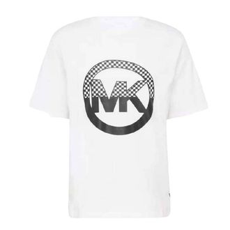 Tシャツ・カットソー Michael Kors Men T-shirt White CF2516RFV4 100 Michael Kors Men's Short Sleeve Crew Neck Tee T-Shirt