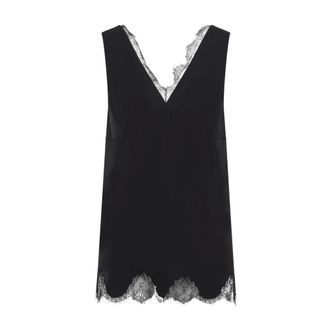 Carven Lingerie Top - Dames - Tops - Zwart - Maat: S Katoen
