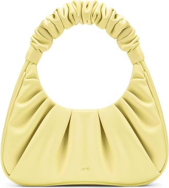JW PEI Gabbi Ruched Faux Leather Hobo in Light Yellow at Nordstrom