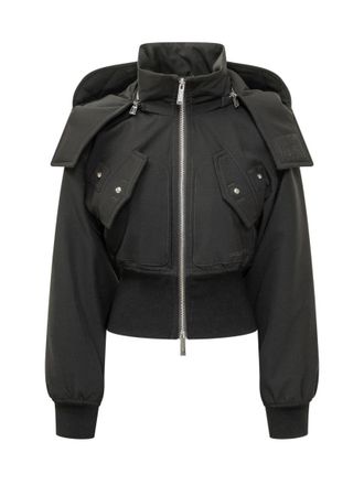 Dsquared2 Black WOOL MINI PUFFER