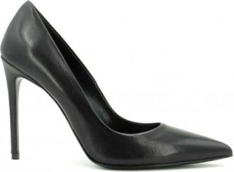 Gianmarco F. Leren hoge hakken puntige neus schoenen - Dames - Pumps - Zwart - 35 EU - Leer - Schoenen