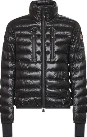 Moncler Zwarte Grenoble Jassen met Hoge Kraag - Heren - Gewatteerde jassen - Zwart - 3XL - Jassen