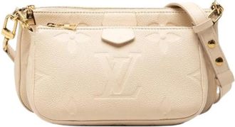 Louis Vuitton Pre-owned Multi Pochette Accessoires - Dames - Vintage Schoudertas - Wit - ONE Size - Leer - Vintage