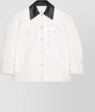 Givenchy casual parka with contrast collar and pockets