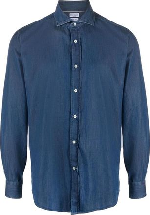 Brunello Cucinelli Long-sleeved Cotton Shirt