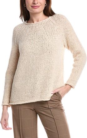 Lafayette 148 New York Nautical Net Wool & Alpaca-Blend Sweater