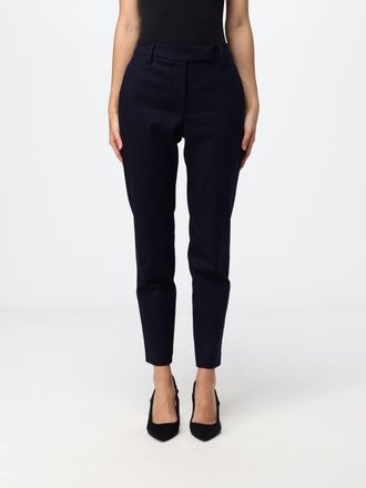 Brunello Cucinelli Pantaloni skinny in cotone stretch con chiusura decentrata