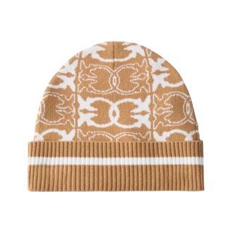Pinko Cuffed Beanie - - Accessories - Donna - Marrone - ONE SIZE