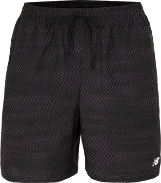 New Balance Hardloopshort met elastische taille voor heren (Zwarte afdruk)