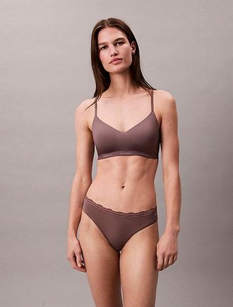 Calvin Klein Braguitas Cl&aacute;sicas Micro Stretch WiTH Lace