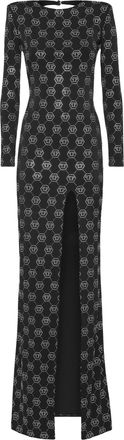 Philipp Plein Lange Jurk Monogram