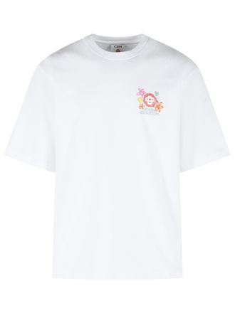 Casablanca Collage Dicones wit katoenen T-shirt