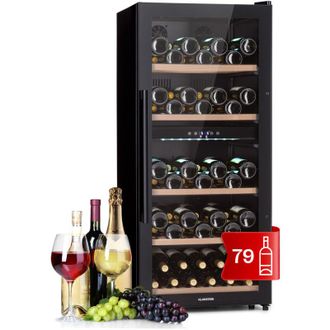 Klarstein Klarstein Barossa 91 Duo - Frigorifero per vini, 91 bottiglie, 204 litri, 2 zone